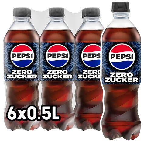 Pepsi Zero Sugar - Sugar-Free Cola 6 Pack of 500ml Bottles Refreshing ...
