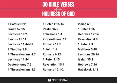 94 Bible Verses about Holiness Of God