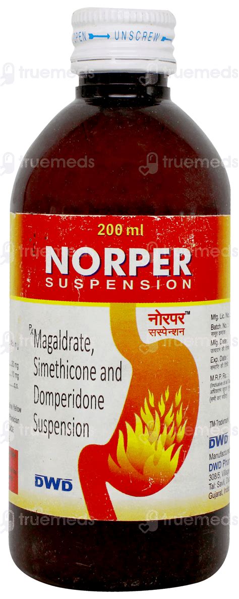 Norper 2048010 Mg Suspension 200 Ml - Uses, Side Effects, Dosage, Price ...