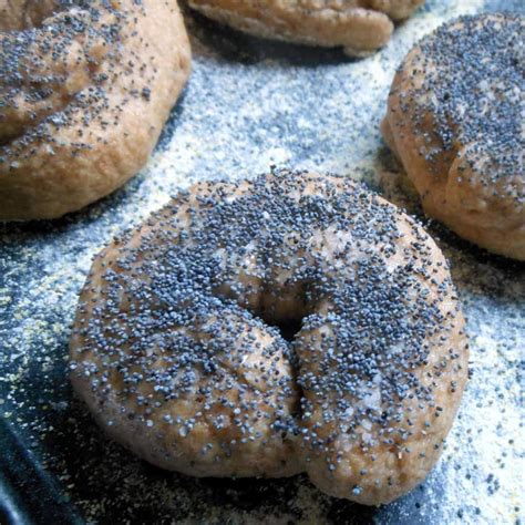 Whole Wheat Poppy Seed Bagels - Sugar Dish Me