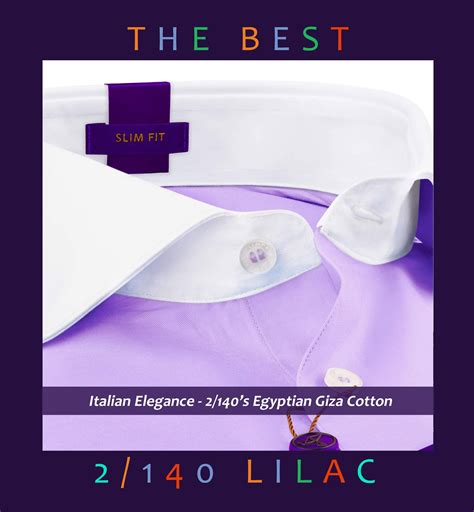 Reggio - The Best Formal Lilac | White Collar | Premium Shirts Men ...