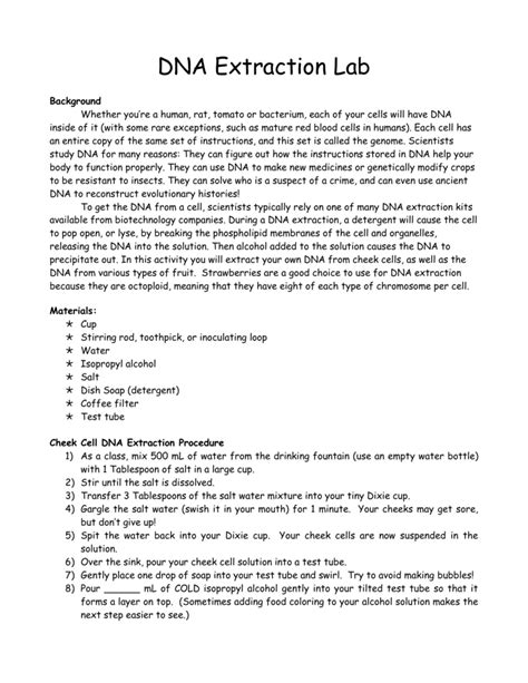 DNA Extraction Lab Report 的图像结果