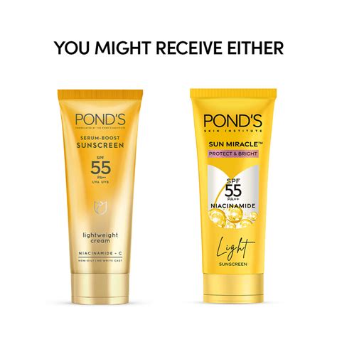 Buy Pond's Sun Miracle SPF 55 PA+++ Light Sunscreen – Pond's India ...