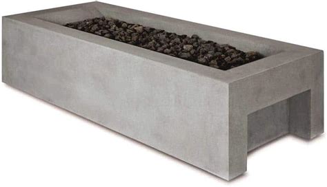 Buy Lyra 60 Concrete Fire Pit Table | 60″ L x 24″ W x 15″ H | Natural ...