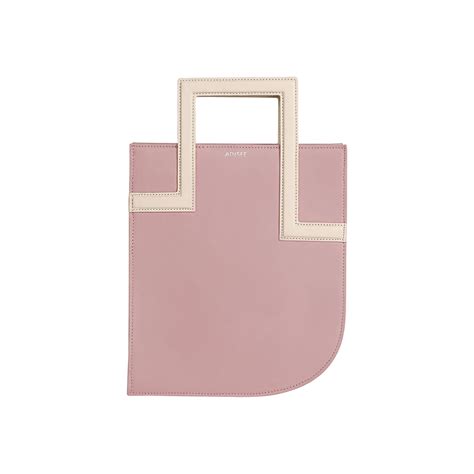 Tracy Pink Leather Bag with Top Handle & Shoulder Sling Strap - Adisee ...