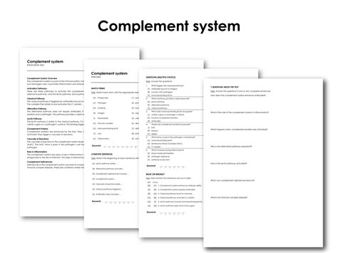 Rezultat imagine pentru What Is a Complement System