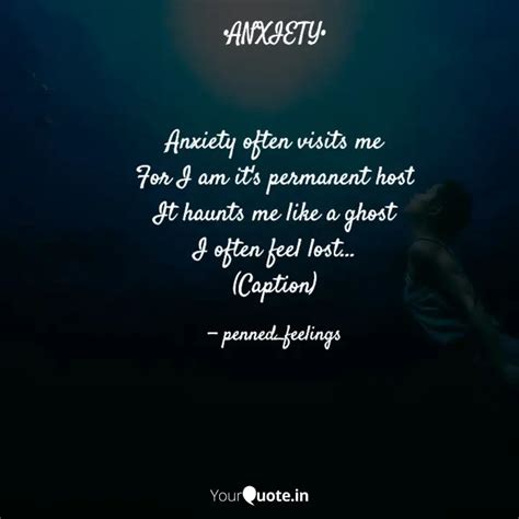 •ANXIETY• Anxiety often... | Quotes & Writings by penned_feelings ...