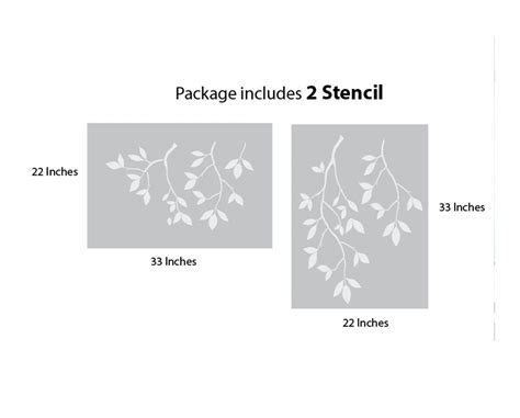 Customize Tree Leaves falling TF-01 | Reusable Wall painting Stencils