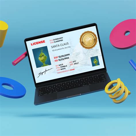 Who Ville Grinch License Template – CreativeRino