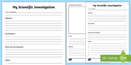 Planning a Science Investigation KS2 - Template PowerPoint