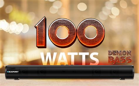 Blaupunkt Newly Launched SBA100 100W Standalone Soundbar I Built-in 4 ...