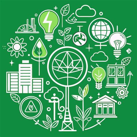 Green energy solutions powering cities with sustainability | Premium AI ...