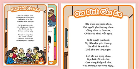 Bài Thơ Gia Đình Của Em