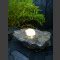 Belgisch Granit Brunnen mit drehender Glaskugel 10cm - Komplettset ...