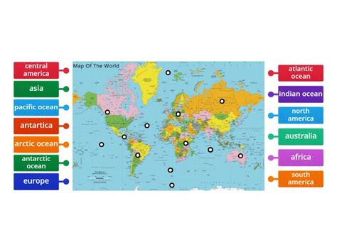 World Map Simple Labelled 的图像结果