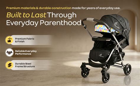 Chocolate Ride Baby Stroller & Pram - Reversible Handle