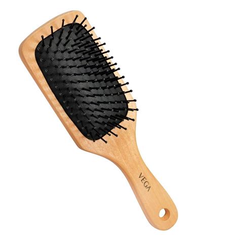 Buy Vega Wooden Bristle Paddle Brush , Small Online at Low Prices in ...