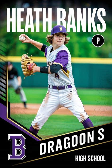 Modern Little League Baseball Card Template | Freelancer