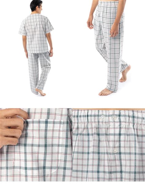 FOTL Mens Woven Over Size Pyjama Set – Shopforshops