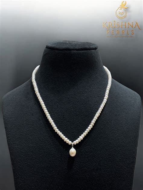 Cute Pearl Drop With Pearls Necklace – Sri Krishna Pearls