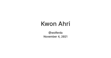 Kwon Ahri — Teletype