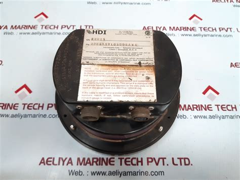 Hdi hdibatt-e391-dot-aa pressure gauge system – Aeliya Marine Tech
