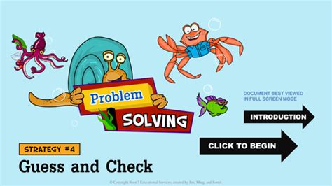 Image result for Guess and Check Problem Solving Strategy
