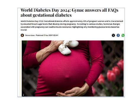 World diabetes day 2024: Gynae Answers all FAQs about gestational ...