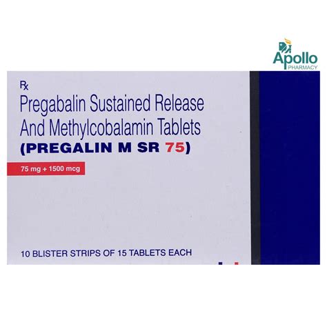 Pregalin M SR 75 Tablet 15's Price, Uses, Side Effects, Composition ...