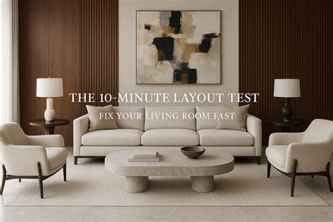 10-Minute Furniture Layout Test That Fixes Living Room | TAS Living ...