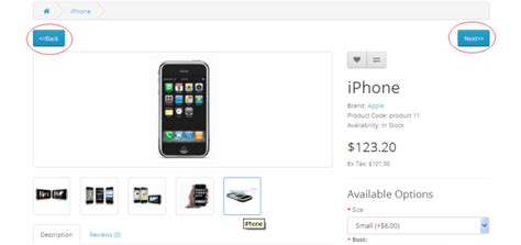 Opencart - Previous/Next Product Navigation 1.5.x