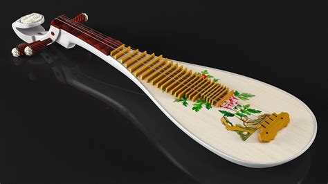 Chinese Stringed Instrument Pipa 3D Model $41 - .3ds .blend .c4d .fbx ...