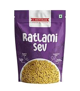 S. MOTIRAM Ratlami Sev Fresh Spicy Crunchy Snack Namkeen Perfect Tea ...