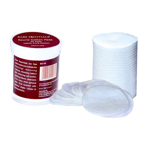 Buy Bare Essentials Round Cotton Pads (25 Pads) Online
