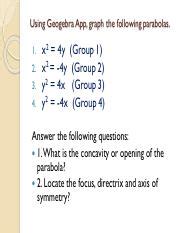 Image result for Parabolas Explained
