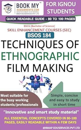 Buy IGNOU BSOS 184 Techniques of Ethnographic Film Making Exam ...