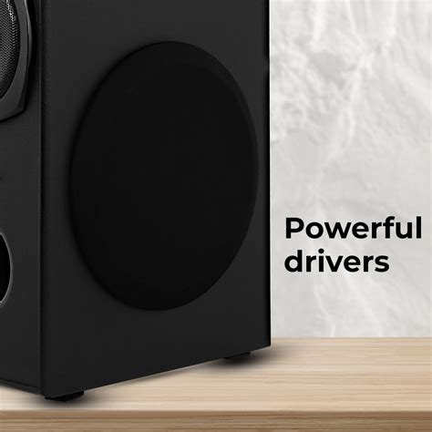 Zebronics Legend Plus Tower Speaker - 80W, karaoke, LED