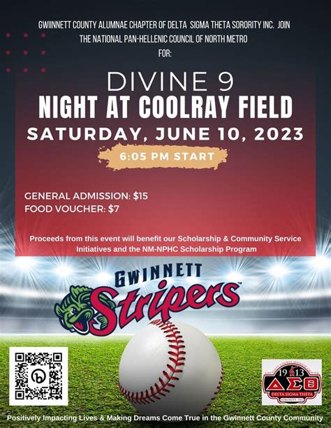 Divine 9 Night at Coolray Field with the GCAC Deltas, Coolray Field ...