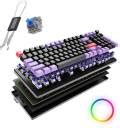 Kreo Hive 98-Key Full-Size Wired Gaming Mechanical Keyboard, RGB, Knob ...