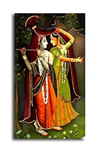 Tamatina Canvas Painting - Radha Krishna - Religious Canvas Painting ...