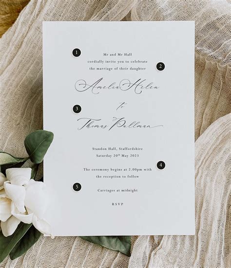 Wedding Invitation and Wedding Stationery Wording