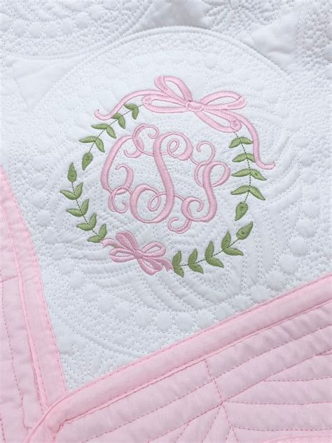 Personalized Baby Blanket, Embroidered Baby Quilt Blanket, Monogrammed ...