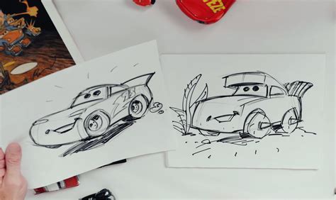How To Draw Lightning Mcqueen From Cars 3 Step By Step