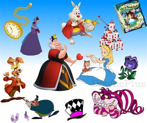 Disney Alice In Wonderland Characters Clip Art
