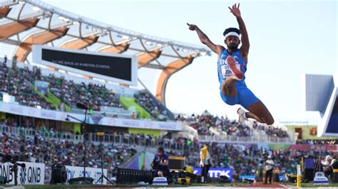 Jeswin Aldrin wins long jump event at Bern athletics 2023