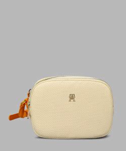 TOMMY HILFIGER Beige Sling Bag POPPY CANVAS CROSSOVER Rich Ochre ...