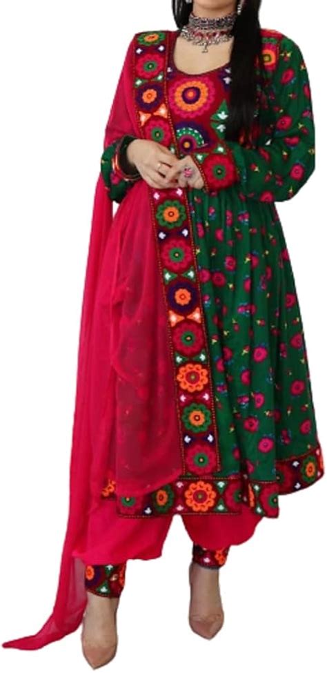 Afghan Kochi Handmade DressClothes Full Embroidery India | Ubuy