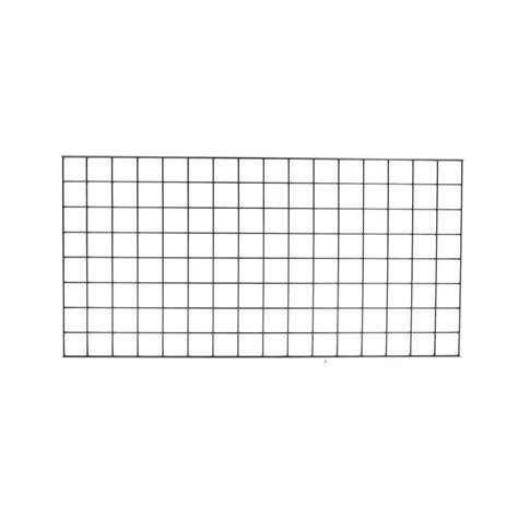 SSWBasics 2' x 4' Wire Grid Panel in Sleek Black - Sturdy Black Grid ...