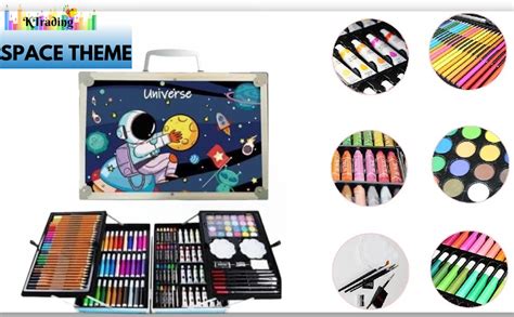 KTrading 145Pcs Professional Art Set- Drawing Painting Sketching ...