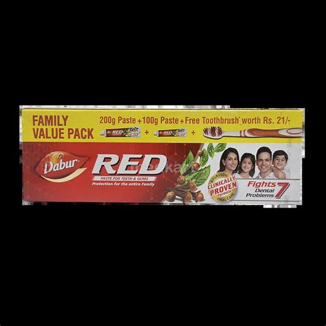 DABUR RED TOOTHPASTE 300 GM Price, Uses, Side Effects & Substitutes ...